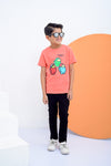 Boy Graphic T-Shirt BT24#53 - Pink