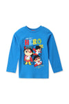 Boy Branded Graphic Tee F/S - Blue