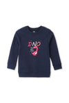 Boys EXST Dino2 Graphic Fleece Sweatshirt BSS-24-05 - Navy