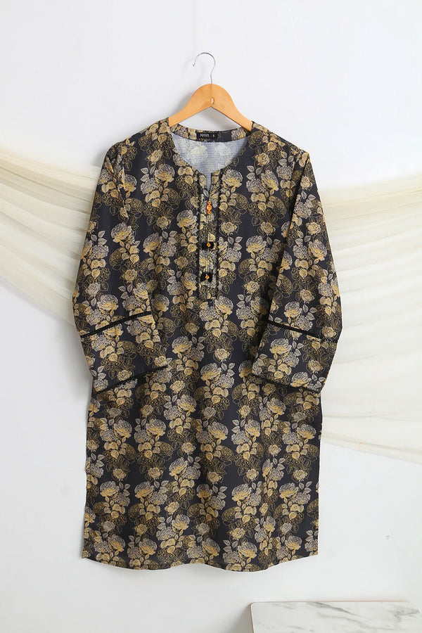 PRINTED SLUB SHIRT