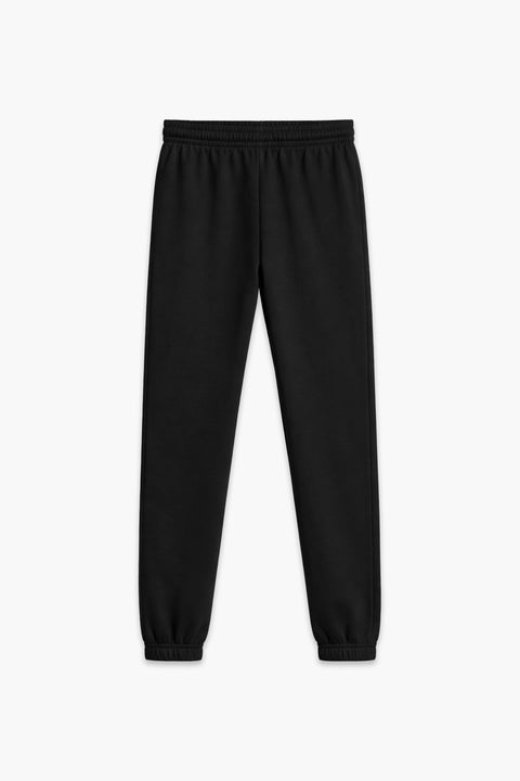 Boys Branded Fleece Trouser - Black