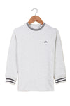 Boys Neck And Cuff Tipping Sweatshirt BS-05 - Oatmeal