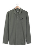 Men Branded Solid Polo F/S - Olive