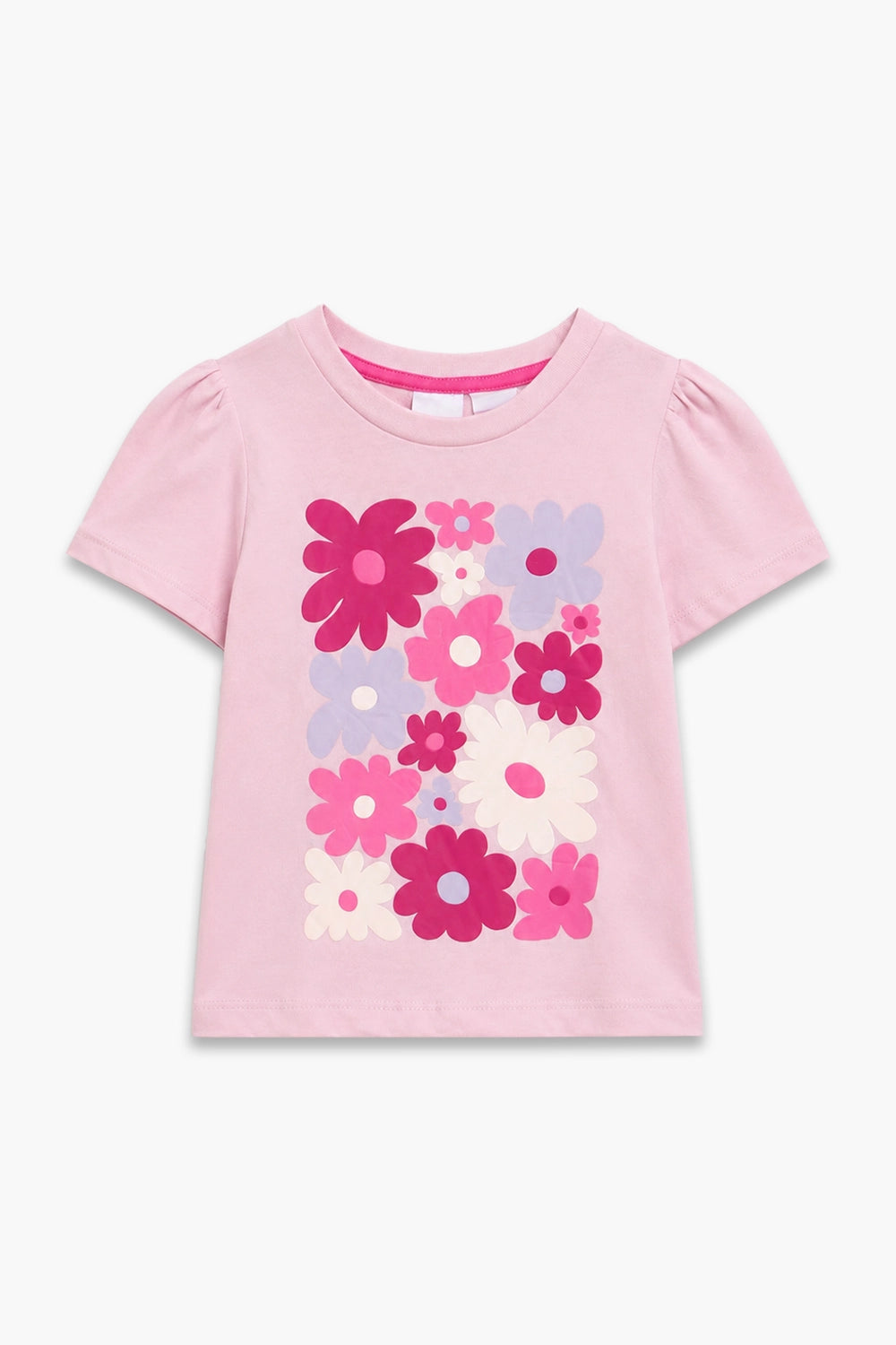 Girls Branded Graphic T-Shirt - Baby Pink