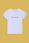 Girls Branded Graphic T-Shirt - White