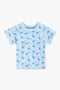 Boys Branded Graphic T-Shirt - Sky Blue