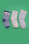 Kids Low Socks Pack of 3 (ASSORTED)