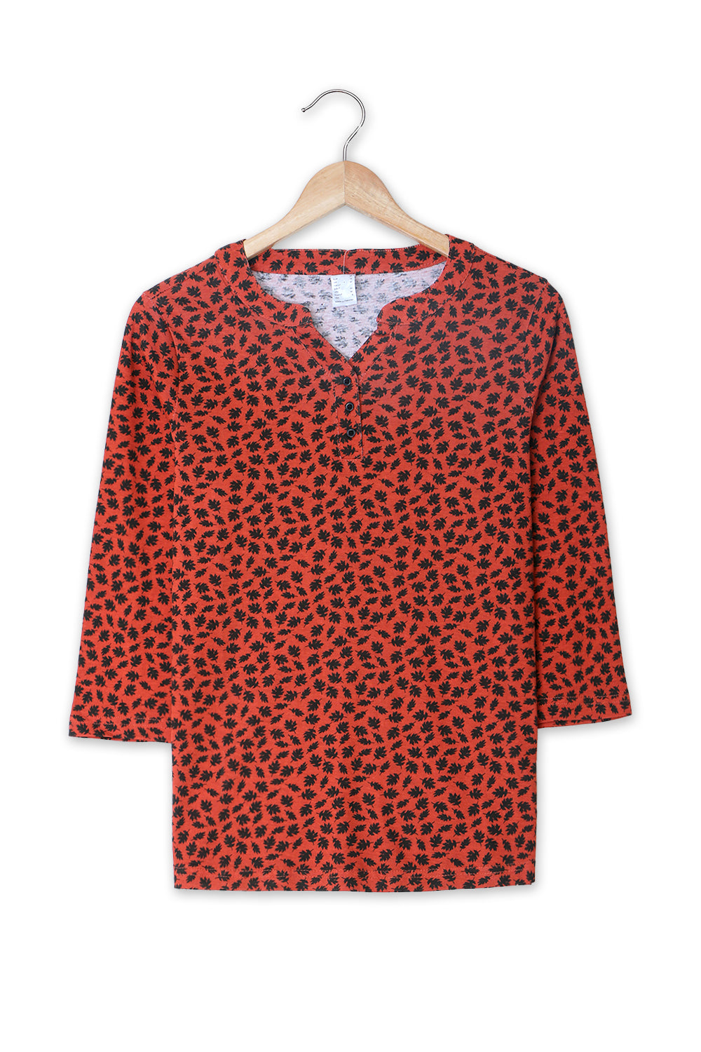 Women's Branded Printed T-Shirt - Orange