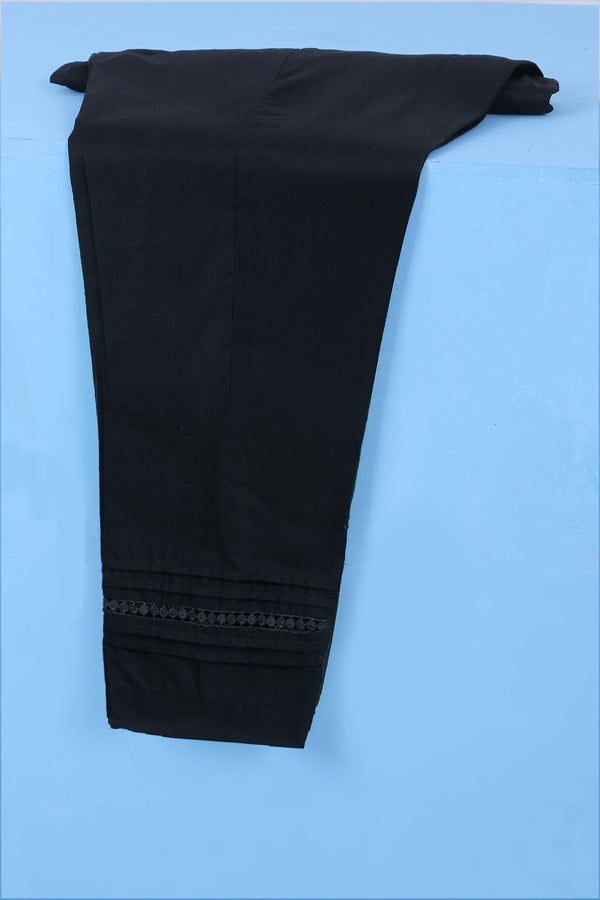 SOLID COTTON TROUSER