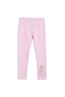 Girls Branded Printed Legging - Baby Pink