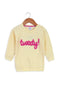 Girls Branded Graphic Fleece Sweatshirt - Yellow