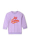 Girls Branded Graphic Sweatshirt - Purple