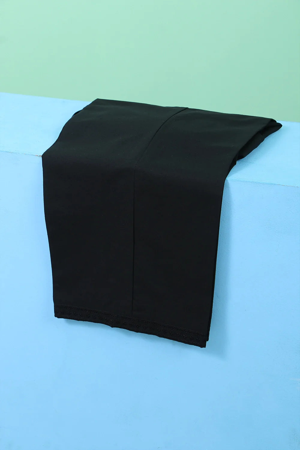 EMB COTTON WIDE TROUSER