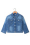 Girl Branded Denim Jacket - L/Blue