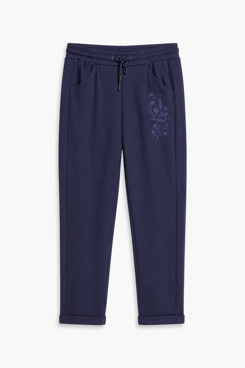 Women Branded Trouser - D/Blue