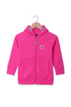 Girls Graphic Hoodie Zipper GHZ-24-02 - Fuchsia