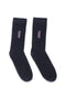 Men Printed Long Socks - Navy