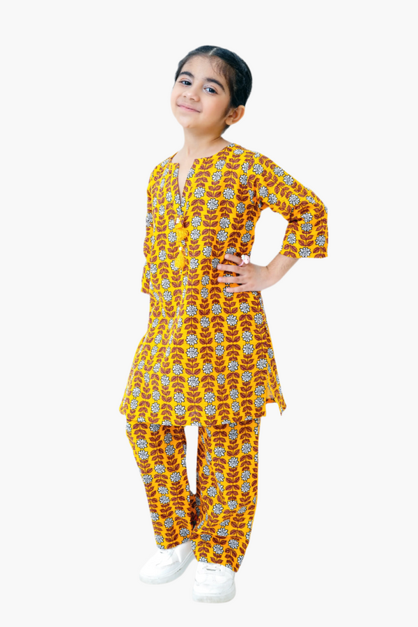 2 PIECE PRINTED KHADDAR SUIT