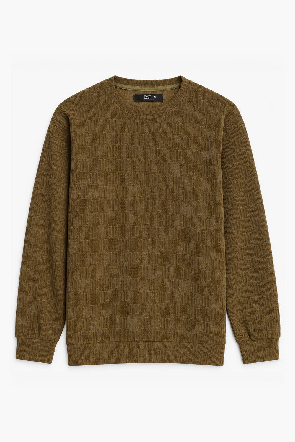 Textured Knit Sweatshirt