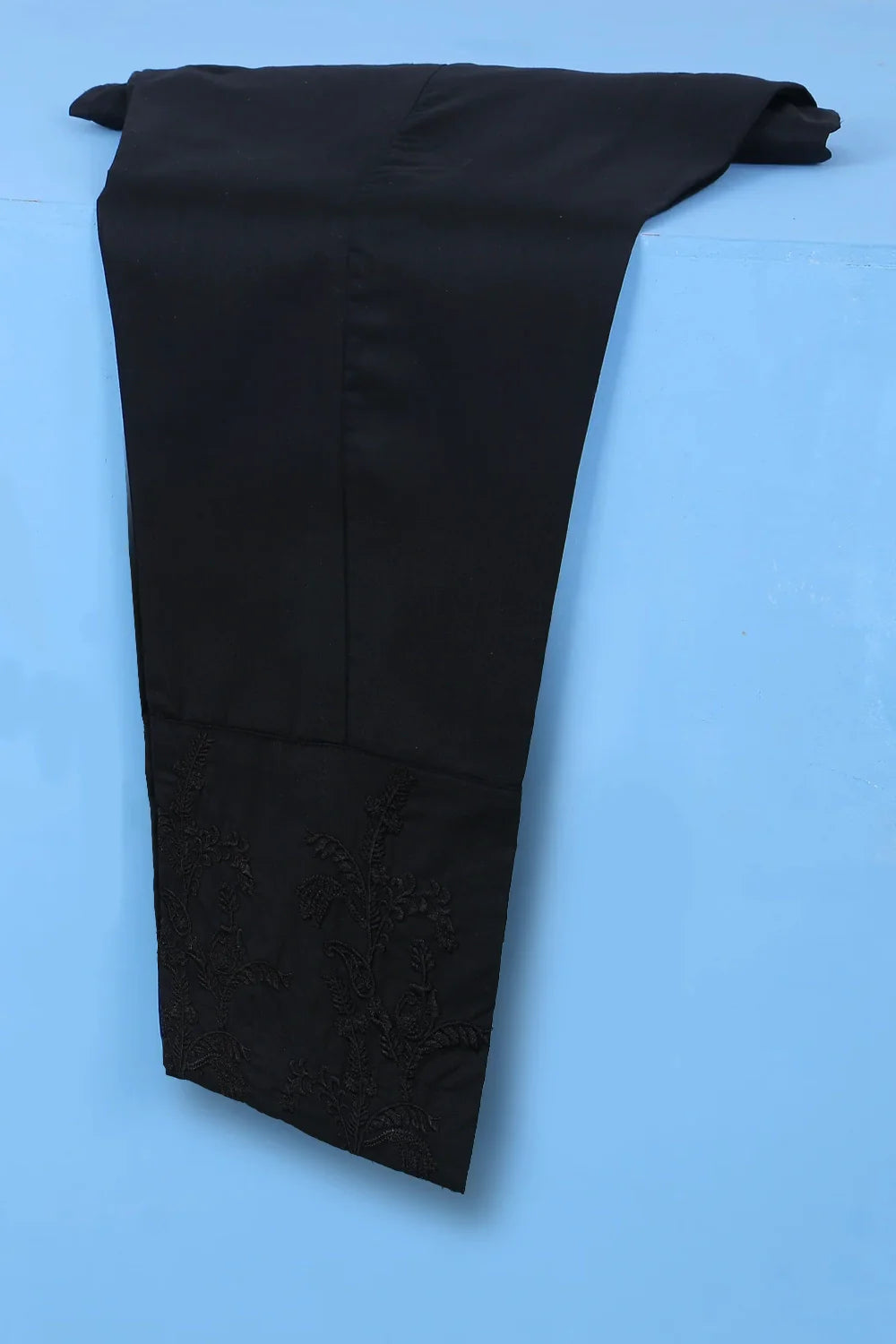 SOLID COTTON TROUSER