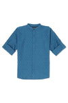 Boys Casual Dobby Shirt BCS24-1 - Blue