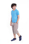 Men Branded R-Neck Tee - Blue