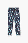 Women Branded Graphic Trouser - Navy
