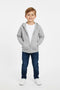 Boys Branded Zipper Hoodie - Grey