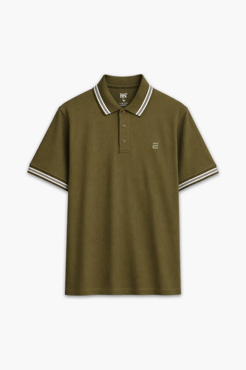 Jacquard Collar Polo