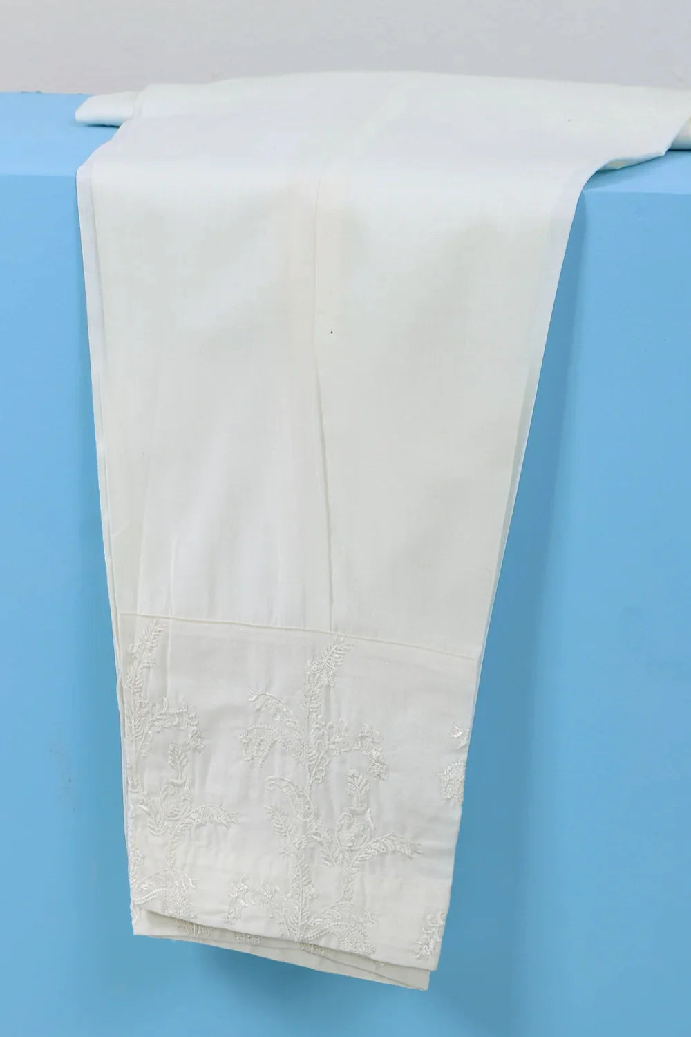 SOLID COTTON TROUSER