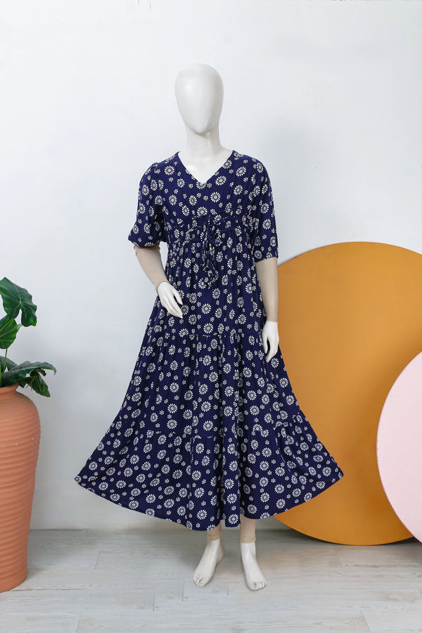 VISCOSE LONG DRESS