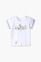 Girls Branded Graphic T-Shirt - White