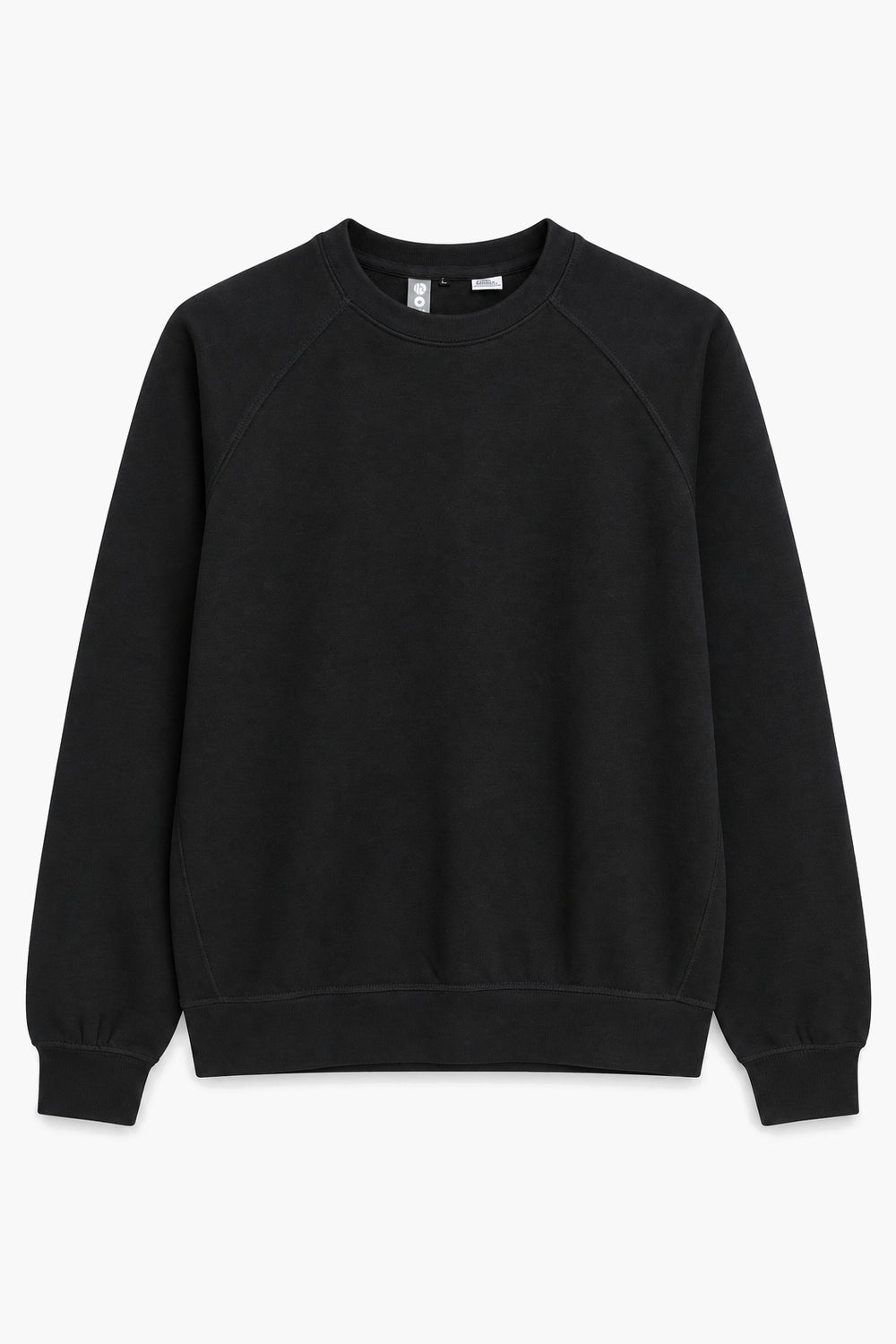 Men Branded Fleece Sweatshirt - Black