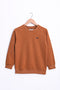 Boys Inv Stitch R-Neck Sweatshirt BS02 - Brown