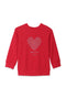 Girls Graphic Sweatshirt GSS24-08 - Fiery Red