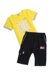 Boys Graphic 2-Piece Suit R-140 -Yellow