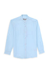 Boys Band Collar Casual Lining Shirt BCS24#03 - Mint And White
