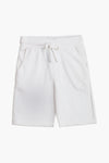 Men Branded Short - White