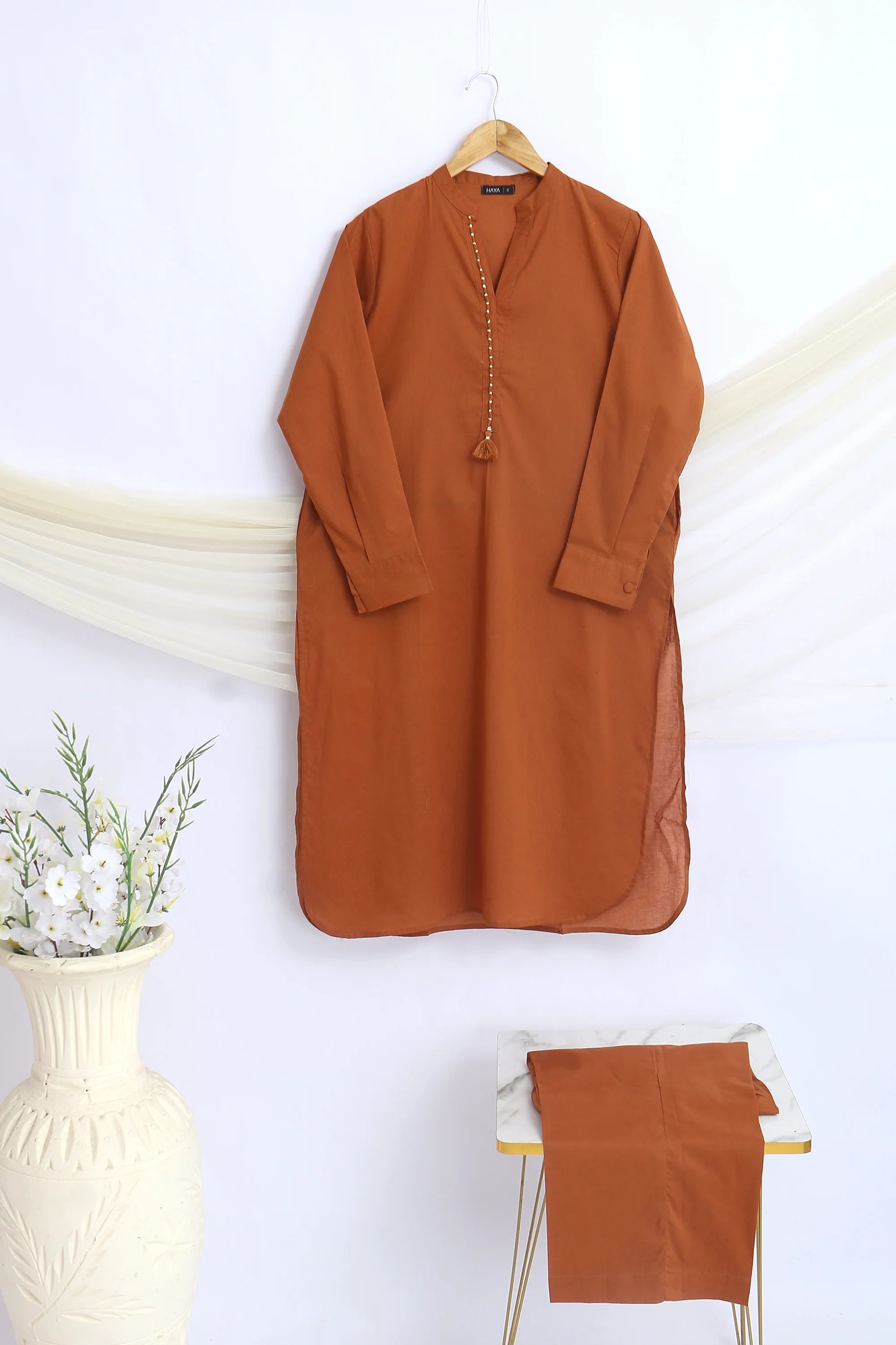 2 PIECE LAWN SOLID SUIT