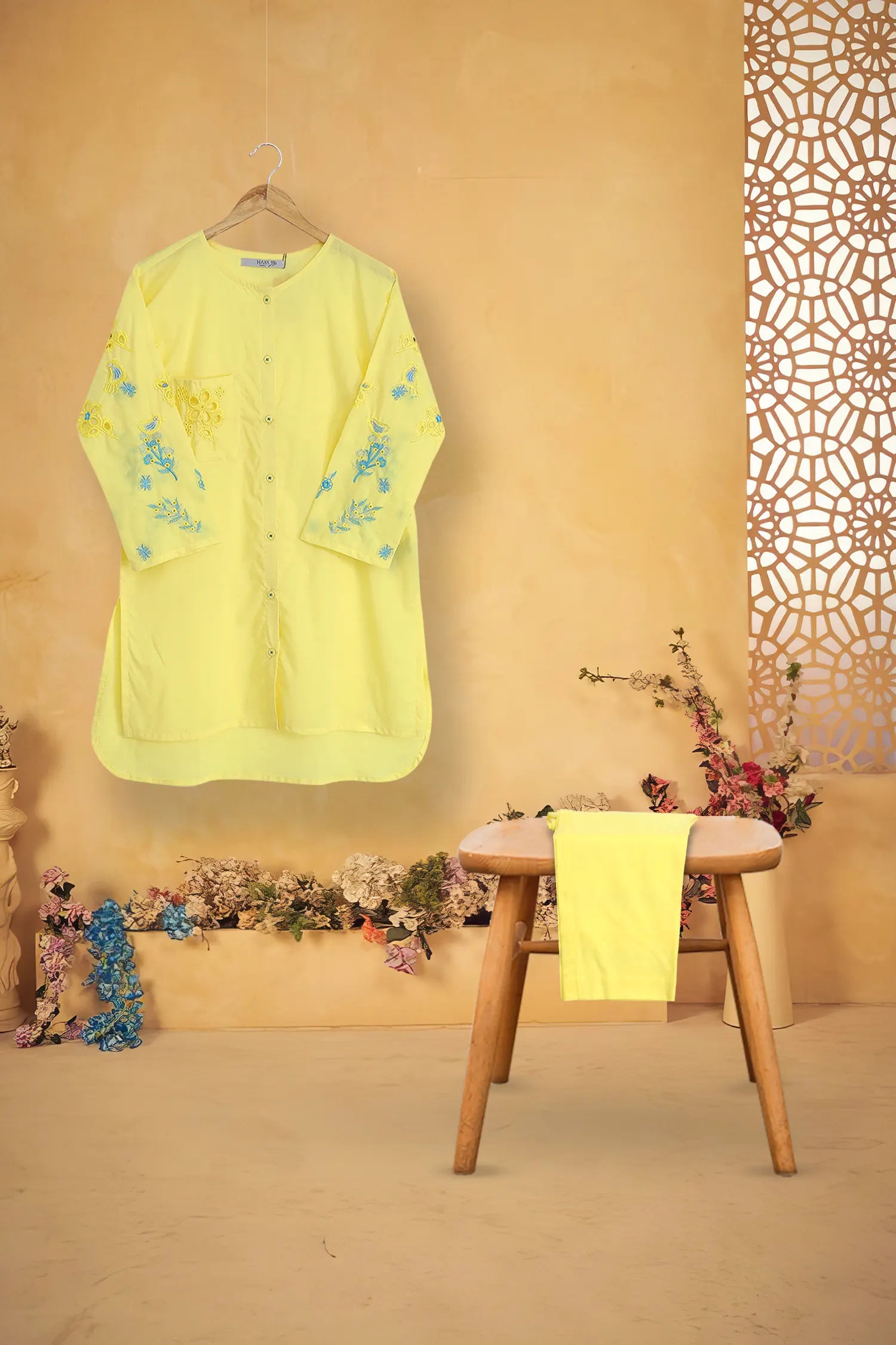 2 PIECE EMB LAWN SUIT