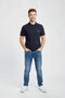 Big & Tall Men Branded Polo - Navy