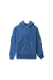 Boys Branded Zipper Hoodie - Blue