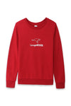 Women Branded Graphic Sweatshirt - Red