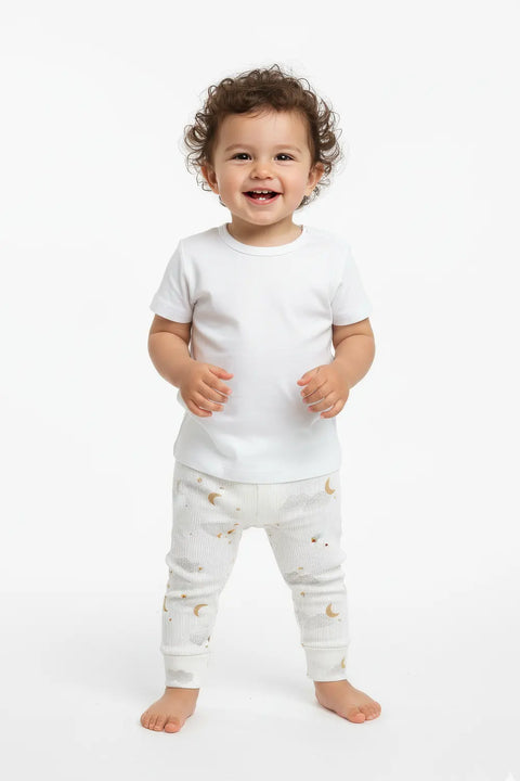 Girls Branded Trouser - White