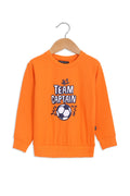 Boys Graphic V-Notch Sweatshirt BS-32- Orange