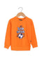 Boys Graphic V-Notch Sweatshirt BS-32- Orange