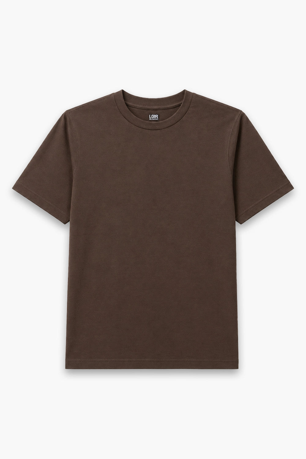 Men Branded Basic T-Shirt - Brown