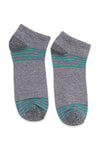 Men's Ankle Socks - Grey & Green