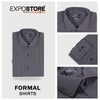 Men Formal Lining Shirt High Quality SMF-03 - Charcoal