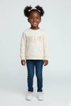 Girls Branded Graphic Sweatshirt - Cream